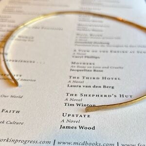 Gold neck cuff choker